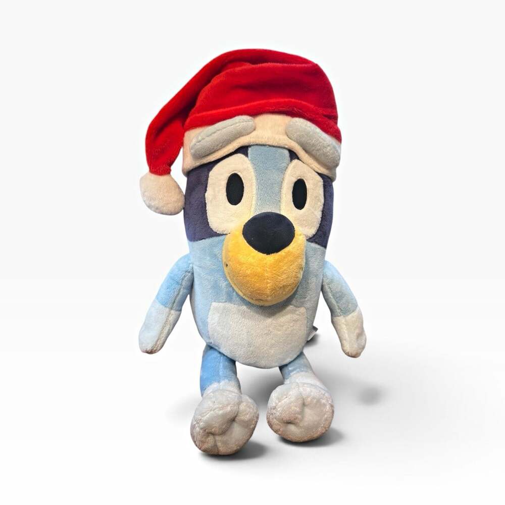 Bluey Animal Adventure Dog Plush Santa Hat Christmas 16” Collectible Soft NEW